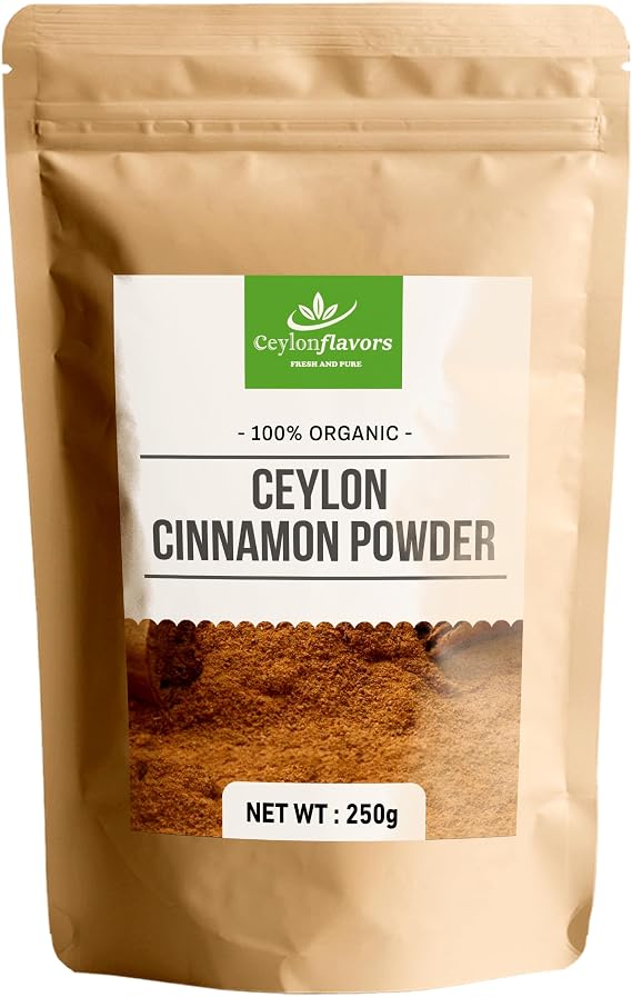 Organic Ceylon Cinnamon Powder | Premium True Cinnamon, 250g